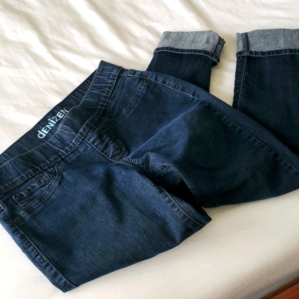 Blue Elastic Waist Skinnies